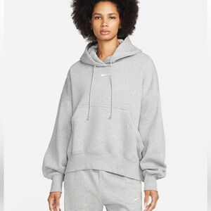 Nike Women’s Phoenix Fleece Hoodie - Gray